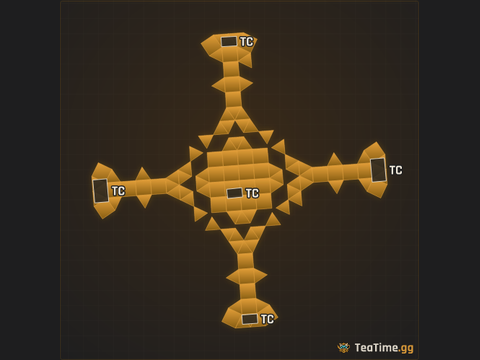 Foundation footprint of Gantry Crown