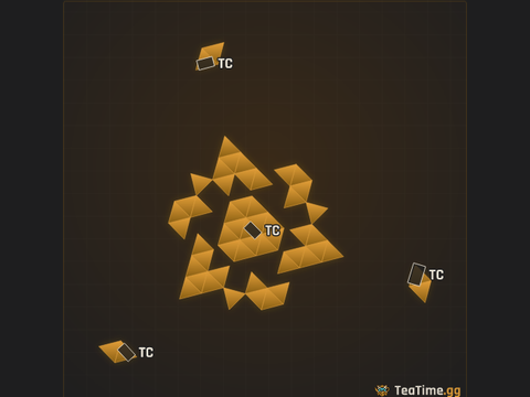 Foundation footprint of The Throne