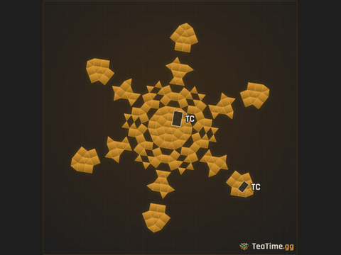 Foundation footprint of Fanged Starburst