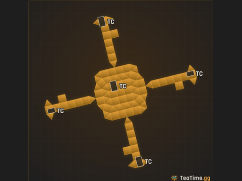 Foundation footprint of Sprocket Yard