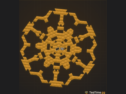 Foundation footprint of Layered Ziggurat
