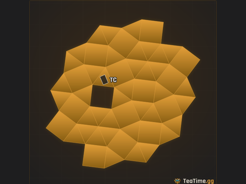 Foundation footprint of The Pinwheels