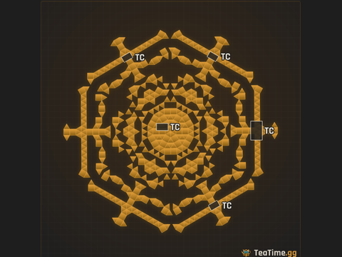 Foundation footprint of The destroyer