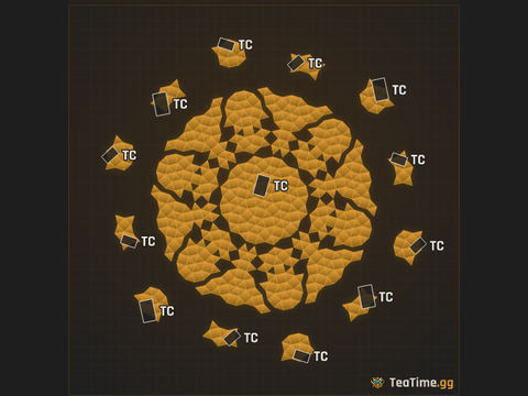 Foundation footprint of Pillar Hive
