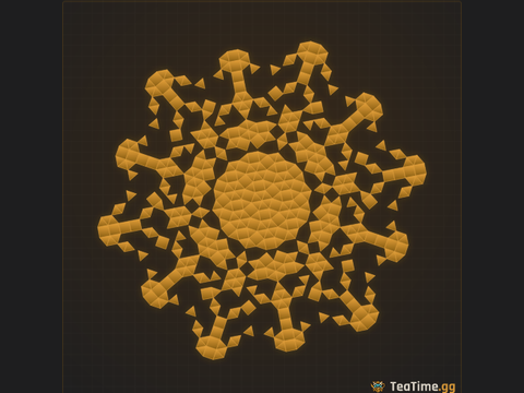 Foundation footprint of Quarry Rosette