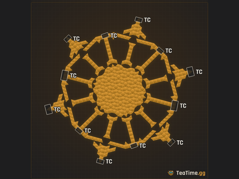 Foundation footprint of Warden Colosseum