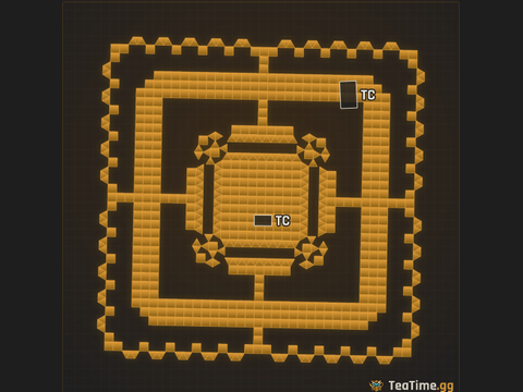 Foundation footprint of Quad Moat