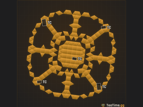 Foundation footprint of Flak Ringwall