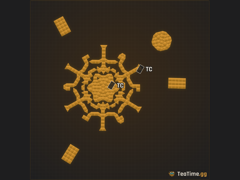 Foundation footprint of The Ring Kiln