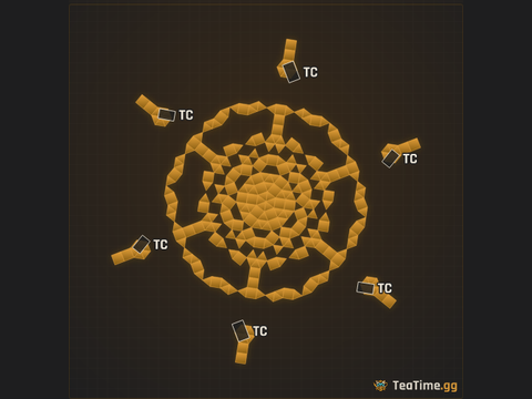 Foundation footprint of Rotor Pantheon
