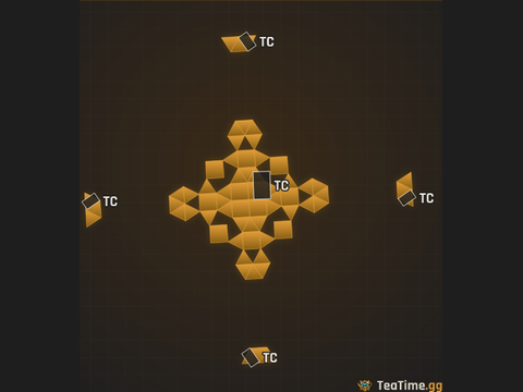 Foundation footprint of Crossbeam Sentry