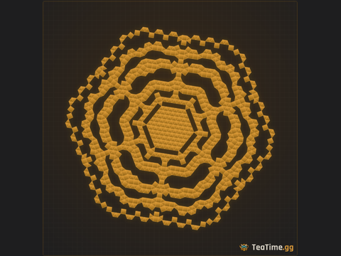 Foundation footprint of Cobalt Mandala