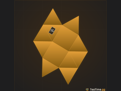 Foundation footprint of Origami Asterisk