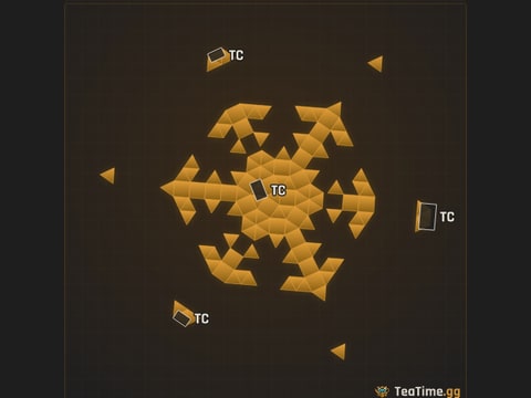 Foundation footprint of Sentry Star