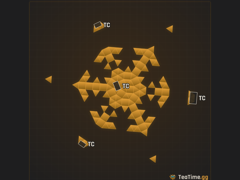 Foundation footprint of Sentry Star