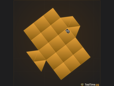Foundation footprint of Pylon Farmstead