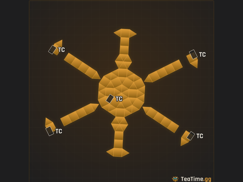 Foundation footprint of Smelter Ring
