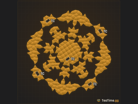 Foundation footprint of Honeycomb Ring