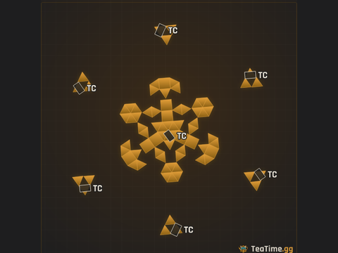 Foundation footprint of Skitter Hearth