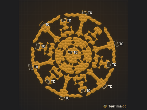 Foundation footprint of The Boilerworks