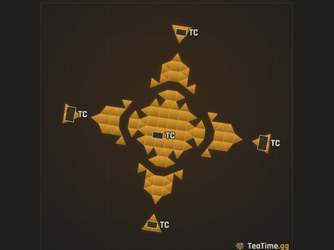 Foundation footprint of The Wind Tripod