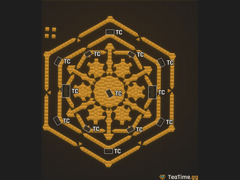 Foundation footprint of Nested Rampart