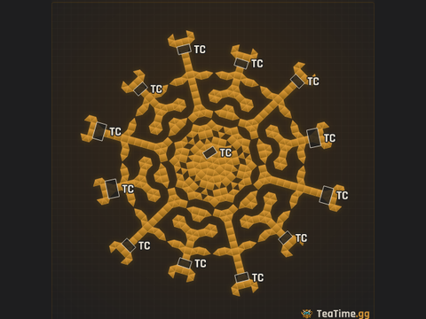Foundation footprint of War Cake