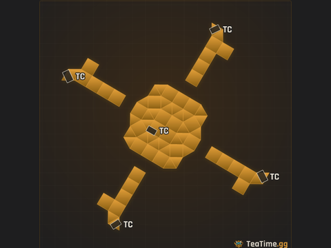 Foundation footprint of Copper Anvil