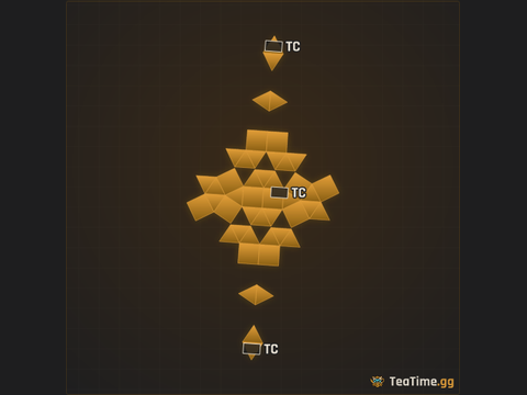 Foundation footprint of Faceted Moth