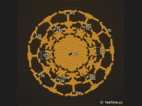 Foundation footprint of Sprocket Colossus
