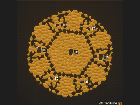 Foundation footprint of Siege Drum