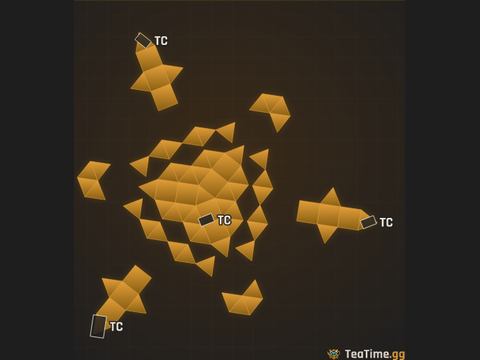 Foundation footprint of Flint Wedge