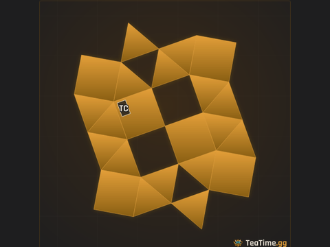 Foundation footprint of Stepped Starburst