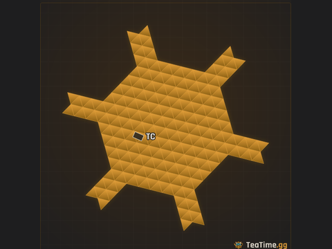 Foundation footprint of Socket Bastion