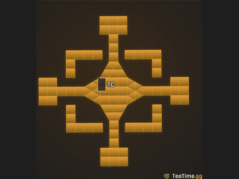 Foundation footprint of Square Labyrinth