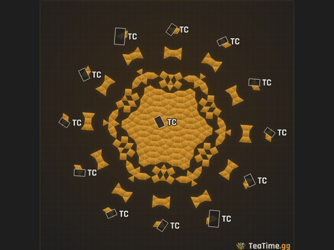Foundation footprint of Rotor Megalith
