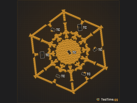 Foundation footprint of Octagon Bulwark