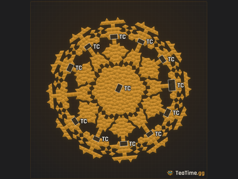 Foundation footprint of Zerg Mandala