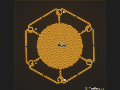Foundation footprint of Spire Colosseum