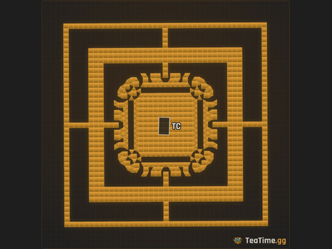 Foundation footprint of Plaza Colossus