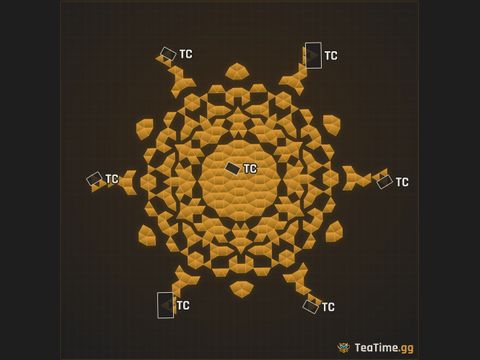 Foundation footprint of Dread Carousel