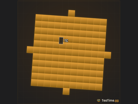 Foundation footprint of Quadrant Altar