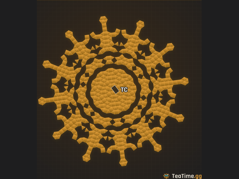 Foundation footprint of Mammoth Sprocket