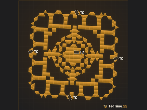 Foundation footprint of THE RATTE 2.5V