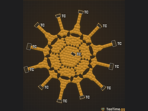 Foundation footprint of Stepped Sprocket