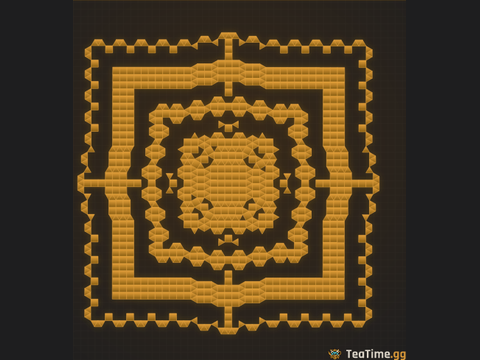 Foundation footprint of Stepped Ziggurat
