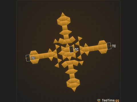 Foundation footprint of The Triple Pads