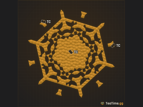 Foundation footprint of The Silo Crown