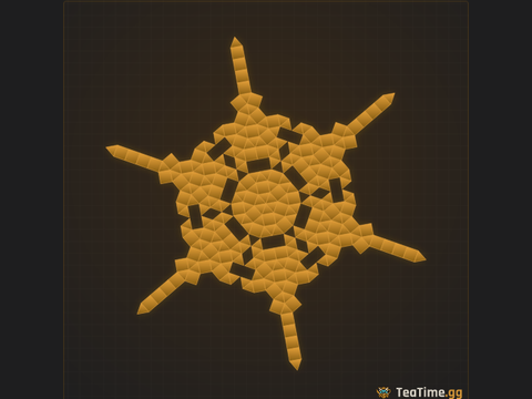 Foundation footprint of Fractal Shuriken