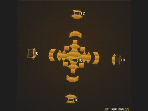 Foundation footprint of The Walled Trident